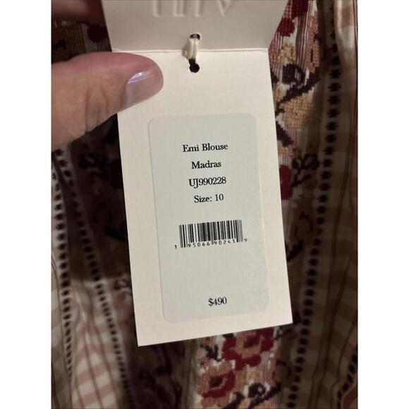 Ulla Johnson Emi Embroidered Top, $490 NWT, Size 10, 80% Off! 944 - Picture 5 of 7